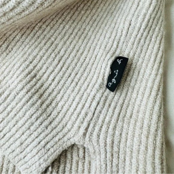 Agnes B. Homme Paris Ribbed Wool Blend Sweater - Picture 8 of 10